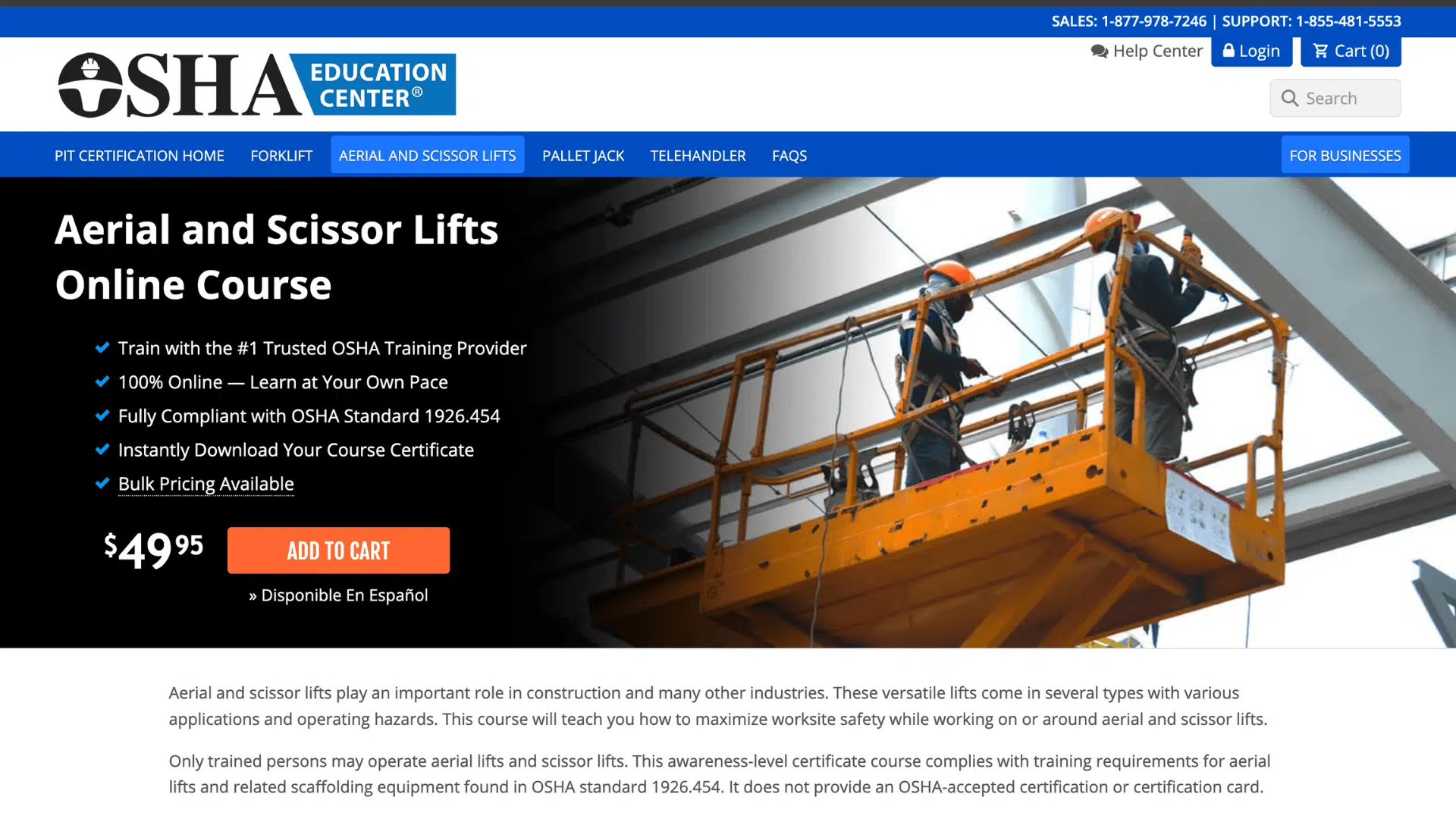 How to Get Aerial Lift Certified Online?