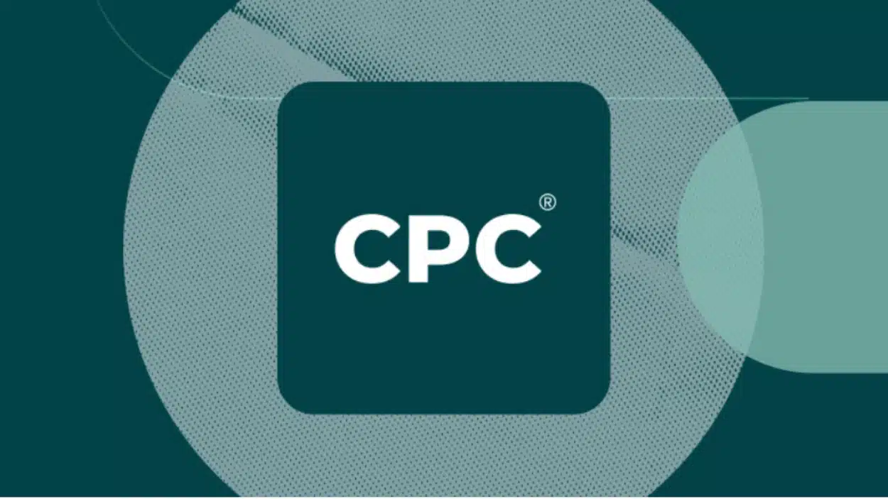 Teal and white graphic featuring the registered trademark CPC centered on a dark teal rounded square background