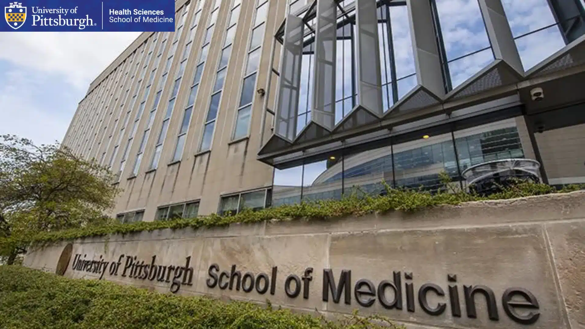 university of pittsburgh school of medicine health sciences building entrance sign